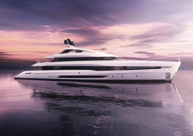 Heesen unveil designs for 50m superyacht PROJECT GRACE at their Monaco Yacht Show presentation