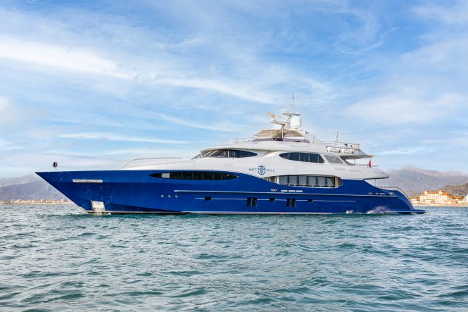 46m luxury yacht HATT MILL available to view at the 32nd Monaco Yacht Show