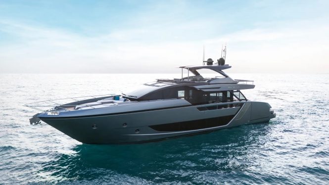 Riva presents their new 82 Diva model at the Cannes Yachting Festival