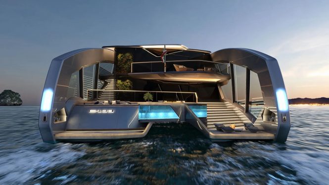 Revolutionary 44m catamaran THIS IS IT is launched by Tecnomar