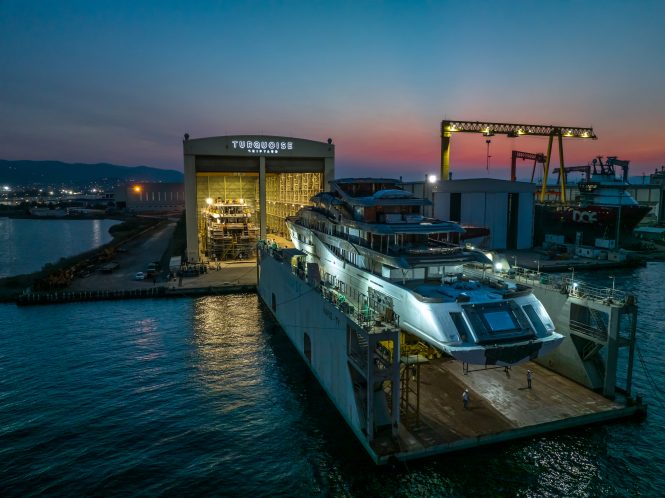 Turquoise Yachts announce transfer of 87m superyacht PROJECT VENTO for outfitting