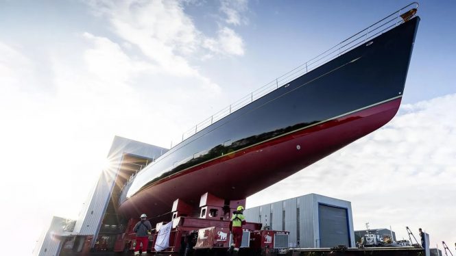59m sailing yacht MAXIMUS launched by Vitters in the Netherlands