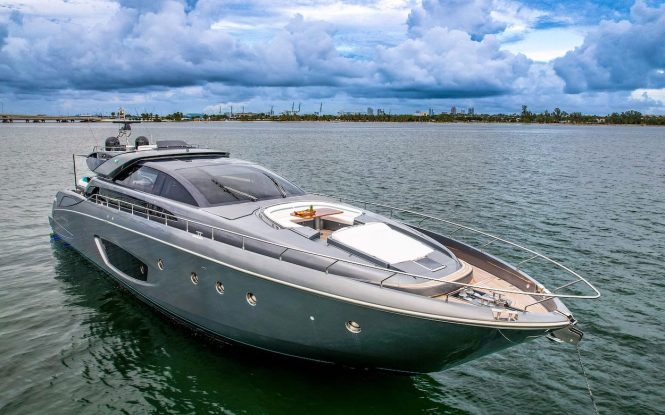 26m Riva motor yacht GYPSEA ready for winter charters in Florida and the Bahamas