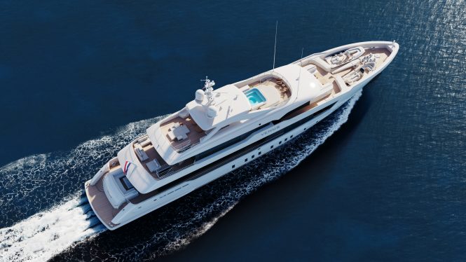 55m Heesen superyacht PROJECT VENUS reaches a construction milestone