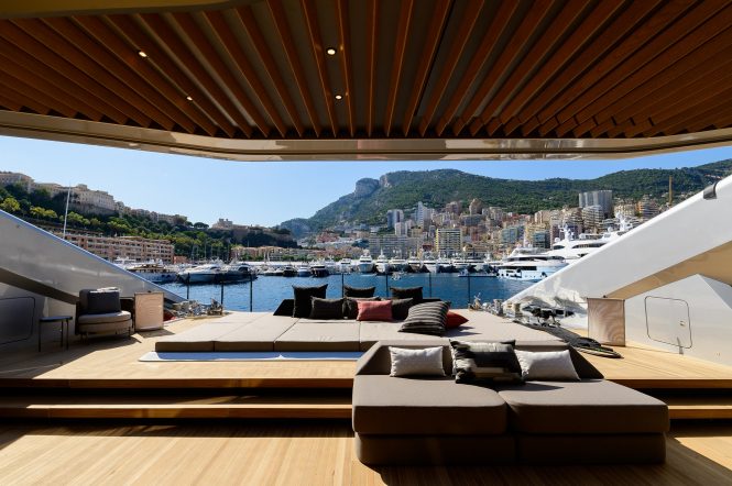 A closer look at 44m catamaran THIS IS IT at her Monaco Yacht Show debut
