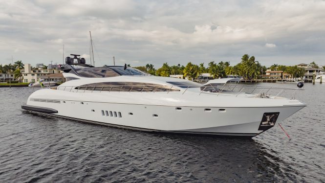 Sporty 32m motor yacht 7 KNOTS hosting charters in The Bahamas