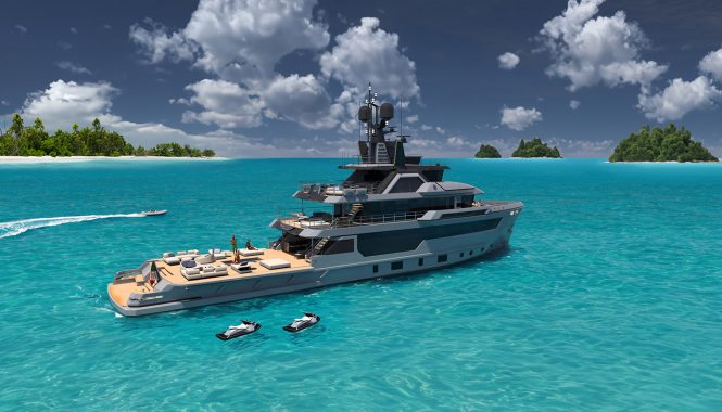 44m superyacht MAVERICK launched as the first CdM Flexplorer 146