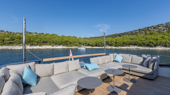 Sun deck aft lounge