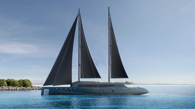 Contemporary 52m luxury motor sailer yacht REPOSADO launches soon ready for the 2024 summer charter season in Croatia