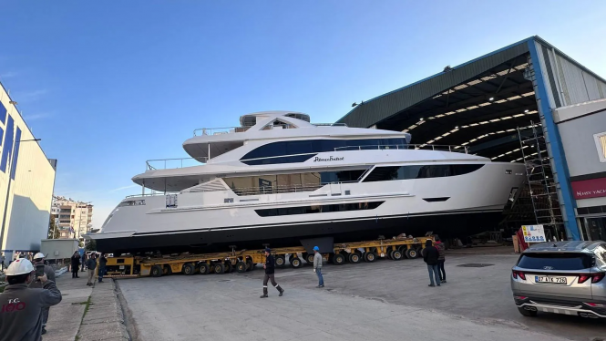 36m superyacht ROMEO FOXTROT II launched from Hargrave Yachts shipyard in Turkey