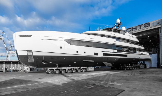 Tankoa launch 45m motor yacht GO from their shipyard in Genoa