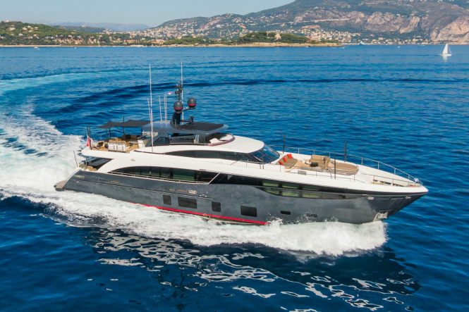 35m luxury yacht RESTLESS offering restful charters in Italy