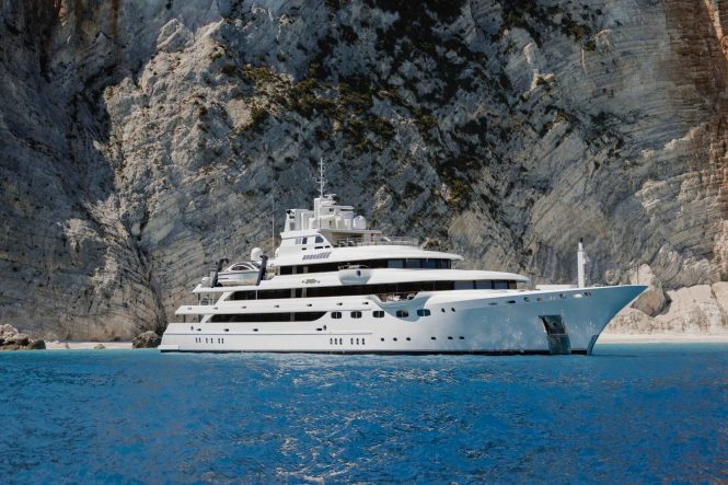 Luxurious 83-meter superyacht EMIR (formerly O’Mega) offers unparalleled superyacht charters globally