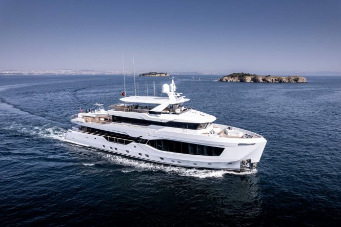 Explorer style motor yacht ROCKIT available for charter in select locations around the world