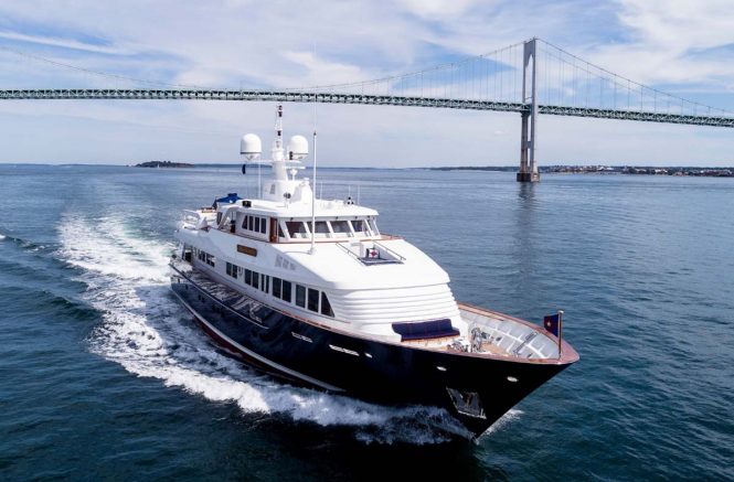 Classic 37m motor yacht LADY VICTORIA for charter in the Bahamas