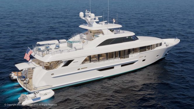 Luxury yacht WESTPORT W117