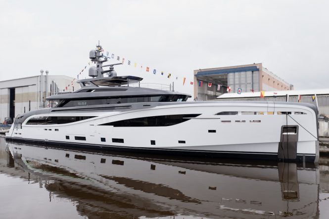 50m luxury motor yacht BEL1 launched in Pisa by Rossinavi