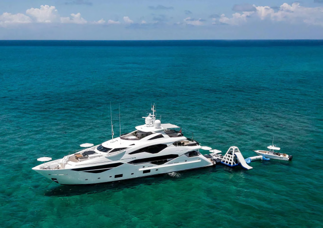 40m superyacht TC offering a special winter weekly rate for luxury charters in the Caribbean