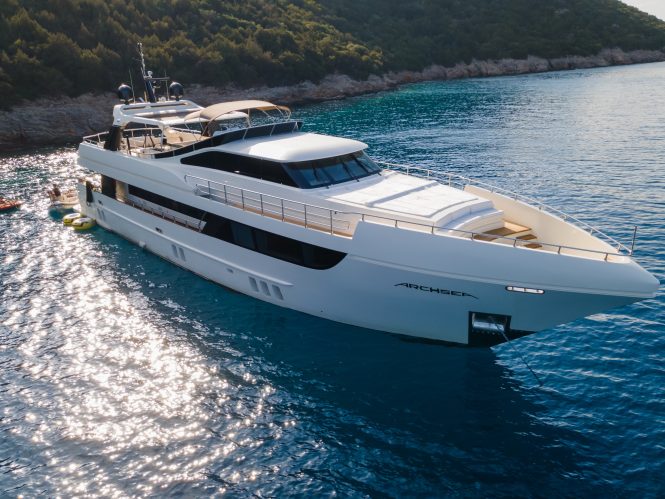 Luxury 31m motor yacht ARCHSEA available for charter in Turkey