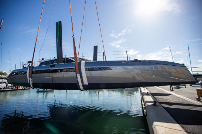 25m sailing catamaran AGAVE is launched by Gunboat in France