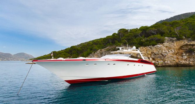 Classic 24m motor yacht ELEGANT available for charter in Greece