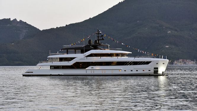 Fuel-cell powered 50m superyacht ALMAX launched by Sanlorenzo