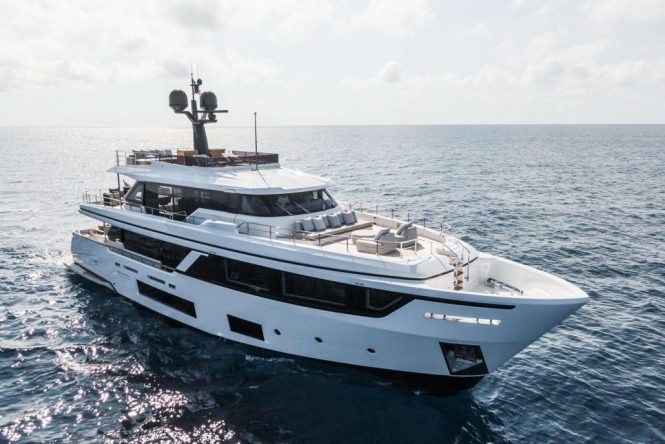 Luxury 28m motor yacht MRS L ready for charter in Greece