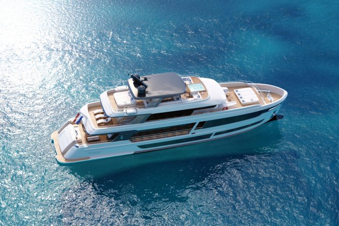 34m motor yacht ONE (ex.111.11) is launched by Van der Valk Shipyard in the Netherlands
