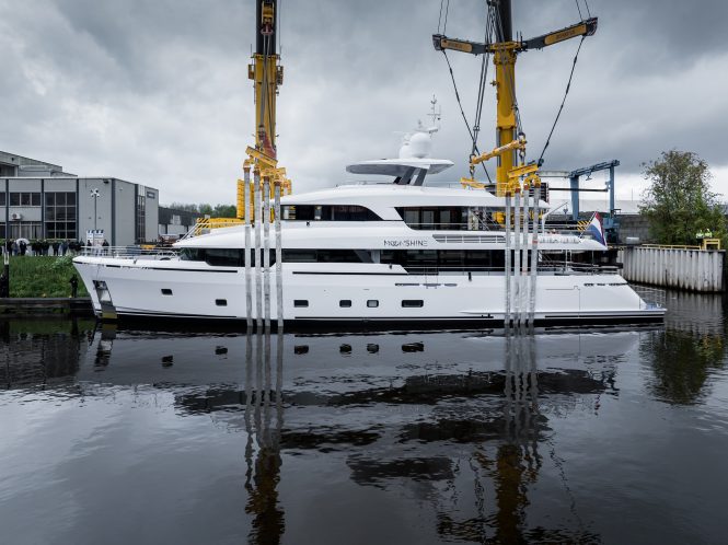 36m motor yacht Moonshine launched from Moonen yachts