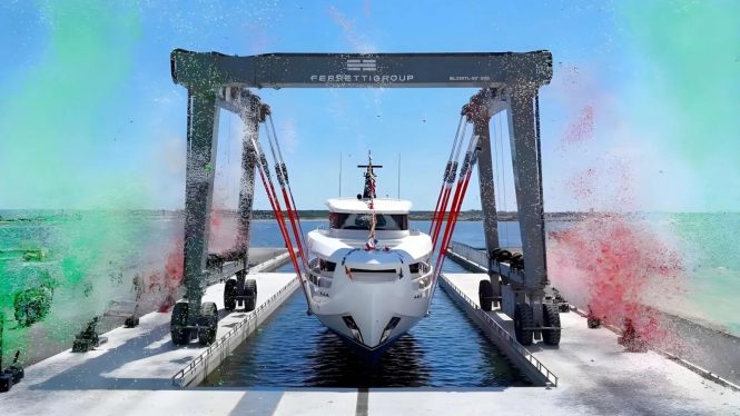 Ferretti announce the launch of 27m motor yacht LOVE – the fourth hull in the INFYNITO 90 range
