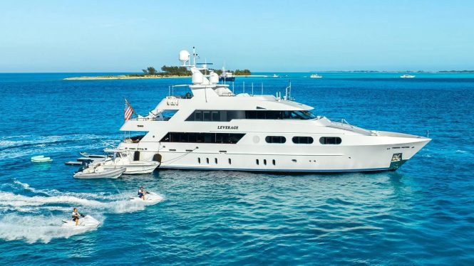 38m Palmer Johnson motor yacht LEVERAGE is available in New England this summer with a special offer