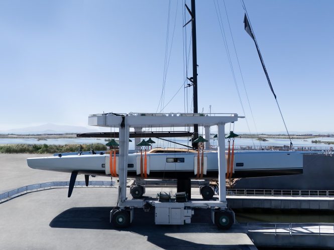 Sailing yacht GALMA – the first wallywind110 – is launched by Wally Yachts