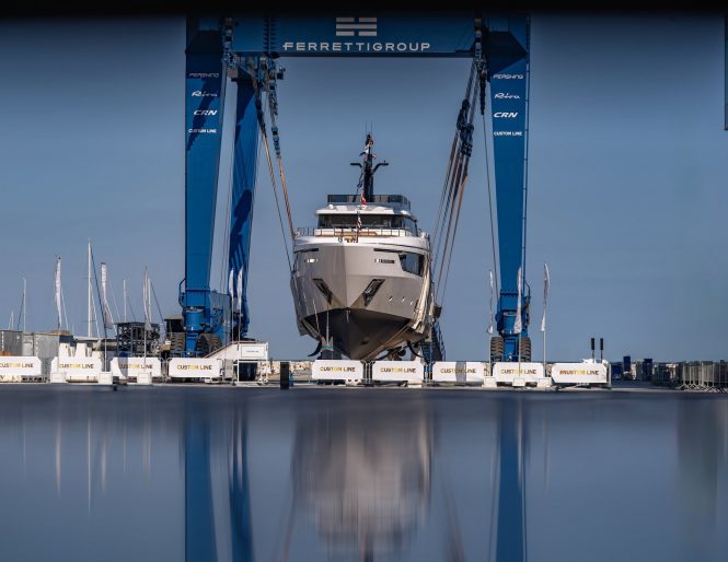 Ferretti Group’s Custom Line Division Launches Five Superyachts in a Month