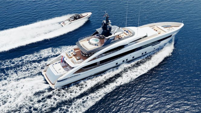Heesen Yachts proudly announces a major milestone in the construction of YN 21150: motor yacht Project Sophia