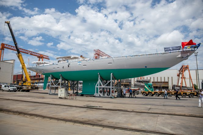 39m sailing yacht LINNEA AURORA launched by SES Yachts