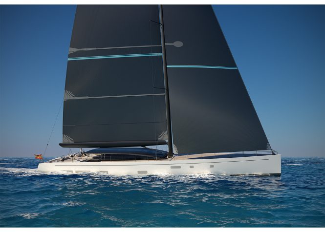 First look at 42m sailing yacht WILDCAT from Turquoise Yachts