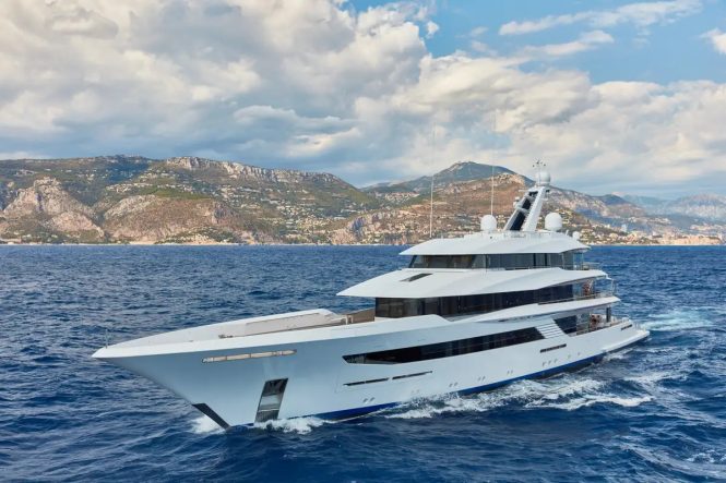 Charter this magnificent 70m superyacht in the Caribbean with a 20% discount
