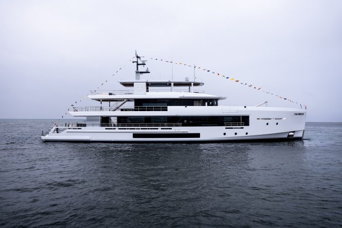 45m custom explorer yacht TREMENDA launched by Cantiere delle Marche