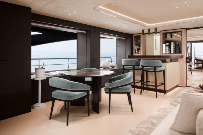 Upper deck sky lounge | image courtesy of Benetti