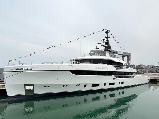 Atlantique 47m motor yacht ACQUA CHIARA launched by Colombus Yachts