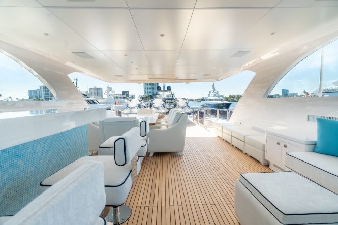 Sun deck on board MISS MICHELLE