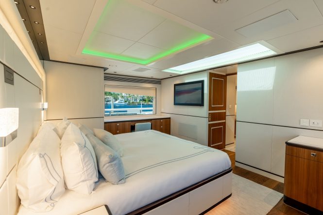 Master stateroom on the main deck