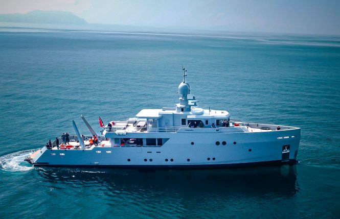 Recently launched 37m explorer yacht CARMEN now available for luxury yacht charters