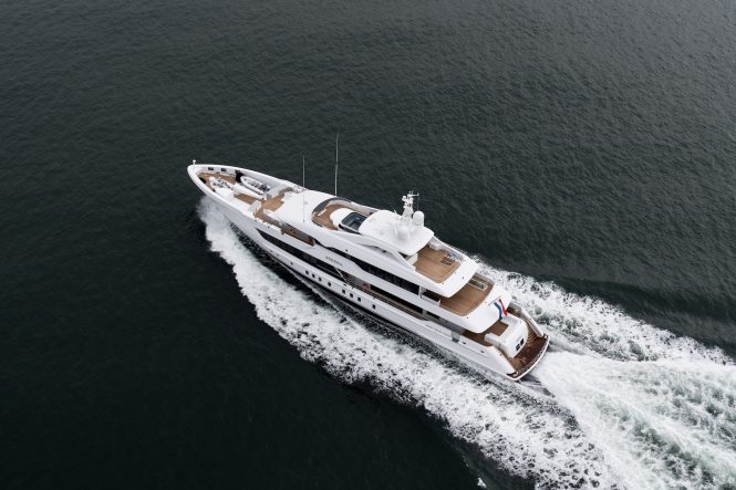 Superyacht SERENA aerial view - Photo © Ruben Griffioen