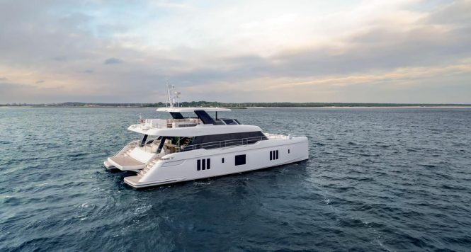 Luxury yacht GOOD DAY SUNSHINE – a superb Sunreef Power Cat – available for charter in the Caribbean