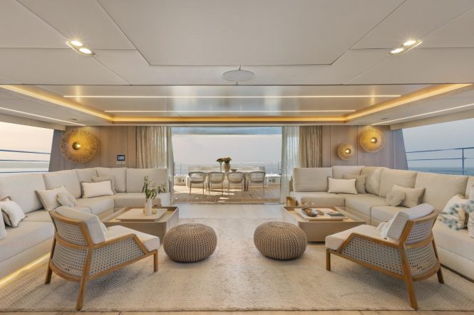 Main salon view to the aft cockpit