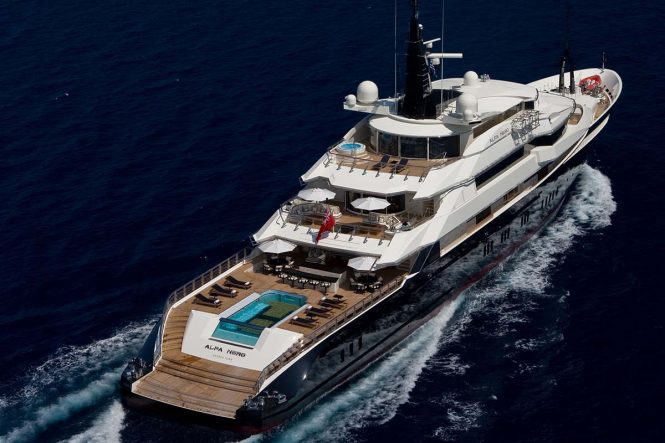 Luxury mega yacht ALFA NERO