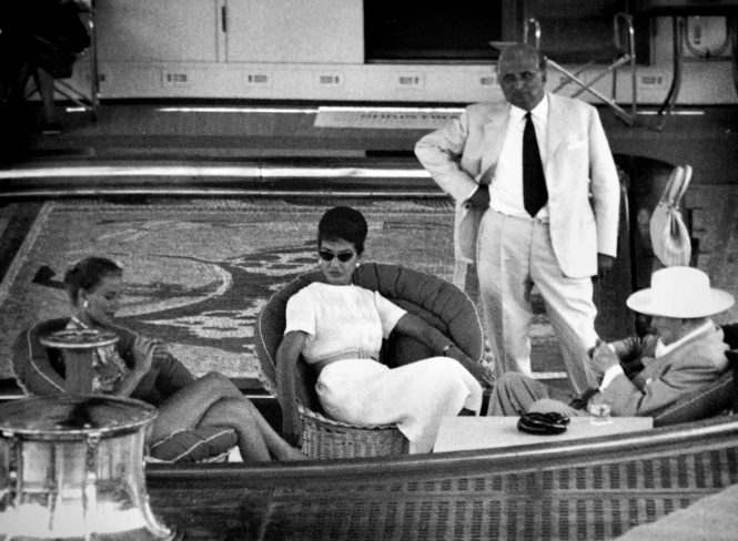 On board CHRISTINA O - once owned by Aristotle Onassis