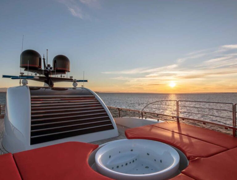 Sun deck jacuzzi
