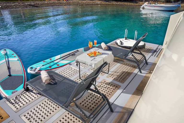 Swim platform beach club